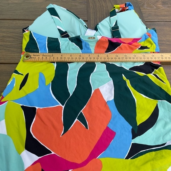 Anne Cole Women's Standard Underwire Tankini 38D/36DD slimming cottage core - Picture 7 of 9